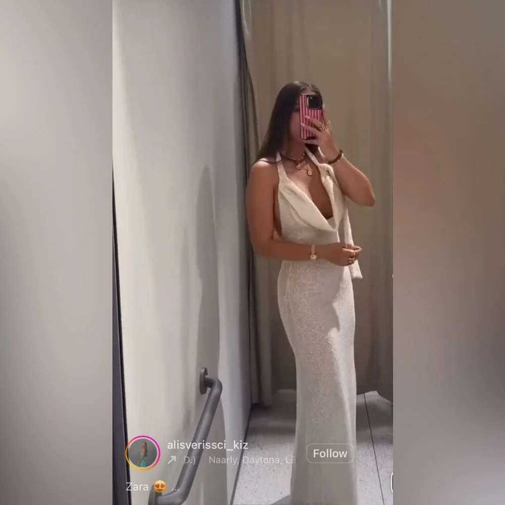 Zara Cowl Neck Maxi Dress - Picture 2 of 5